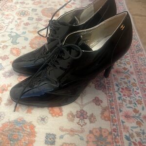 CHANEL Black High Heel Shoes